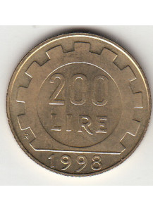 1998 Lire 200 Conservazione Fior di Conio Italia